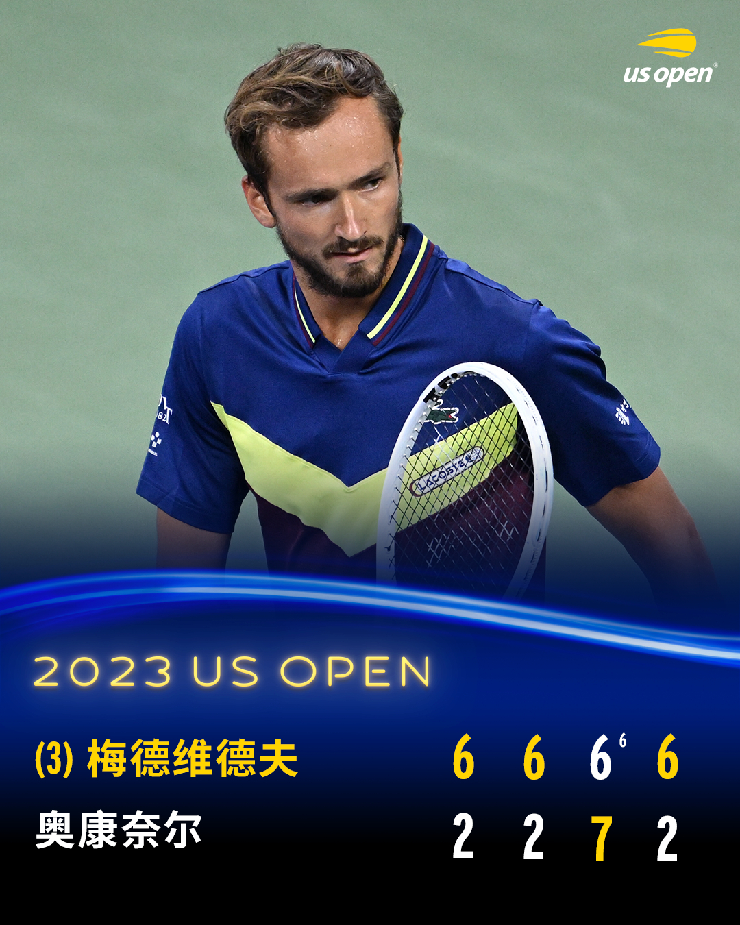 温网轻取澳网，梅德韦杰夫统治全场